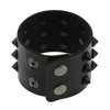 Gothic Spike Bracelet Black Wide Leather Punk Bracelets for Women Men Goth Girl Cuff Bangle Studded Wristband Unisex Jewelry - Image 2