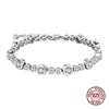 Silver Bracelet Bangles Shining Zircon Charms Bracelets For Woman Wedding Jewelry Memorial Day Gifts - Image 7