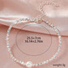 Simple Temperament Sparkling Anklet for Women Bohemia Cross Heart Pendant Adjustable Chain Anklet Niche Design Jewelry Gifts - Image 11