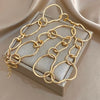 Minimalist Irregular Geometric Gold Color Women's Girls Necklace Link Choker Necklace Charms Party Jewelry Gifts - Image 3