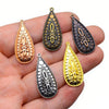 10pcs 20 17mm Antique Tibetan Silver Bronze Copper Plated Charms Pendants Bracelet Necklace Accessories Earring Flowers - Image 3