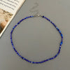 Colorful Glass Bead Choker Necklace with Irregular Shapes - Image 4
