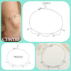 Dainty Silver 2 Layer Cubic Zirconia Anklet Gold Plated Summer Beach Jewelry Gift For Women Daily Birthday Gift - Image 12