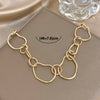 Minimalist Irregular Geometric Gold Color Women's Girls Necklace Link Choker Necklace Charms Party Jewelry Gifts - Image 6