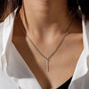 Star Pendants Women's Necklaces Blue Acrylic Beads Tassel Choker Necklace Hollow Leaf Punk Neck Jewelry - Image 3