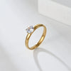 Classic Stainless Steel Ring Zirconia Ring For Men Women Wedding Engagement Unisex Jewelry - Image 8