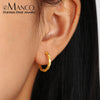 Classic Simple Hoop Earring for Women Geometric Pattern Suit Various Occasions Metal Versatile Female Jewelry Gifts - Image 1