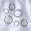 Twisted Hoop Earrings in Gold-Tone or Silver-Tone - Image 5