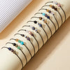 12 Constellation Birthstone Beads Bracelet for Women Men Couple Charm Handmade Woven Rope Zodiac Sign Birthday Jewelry Gift - Image 3