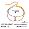 Two tone Chain Bracelet Gold and Silver Color blocked Women's Jewelry Gift for Her - Image 7