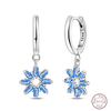 Silver Sweetheart Bow Earrings Round Donut Zircon Crab Ocean Earrings for Women Girls Jewelry - Image 7