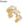 1PC Gold Plated Ear Cuff Earrings for Women Colorful C Shape Cube Zircon Earcuff Clip on Earring No Piercing Earring Jewelry - Image 7