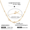 Delicate Cubic Zirconia Chain Necklace For Women Minimalist Gold Plated Stainless Steel Necklace Jewelry - Image 16