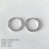 Stainless Steel Thin Hoop Earrings in Gold-Tone or Silver-Tone with 12 mm 14 mm or 18 mm Options - Image 8