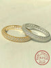 Silver Simplicity Zircon Stackable Plain Ring For Women Daily Life Party Anniversary Jewelry - Image 1
