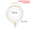 Imitation Pearl Heart Pendant Necklace with Toggle Clasp - Image 4