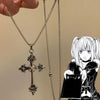 Silver-Tone Cross Pendant Necklace in 45 cm or 60 cm - Image 1