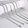 Silver Color Anklet Bracelets for Women Stainless Steel Layered Cuban Chain Herringbone Anklets Summer Beach Gift - Image 6