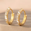 Silver Crystal Zirconia Hoop Earrings for Women Vintage Simple Round Ring Circle Earrings Punk Jewelry Party Gifts - Image 13