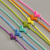 Candy Colors Heart Shaped Love Lucky Simple Macrame Handmade Rope Bangle Braided Charm Bracelet Women Men Couple Sister Gift - Image 6