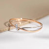 Unique Two Tone Twisty Design Rings for Women Brilliant Cubic Zirconia Wedding Romantic Jewelry Daily Wear Accessories - Image 4