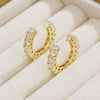 2Pcs Full Rhinestone Zircon Ear Cuff Ear Clip for Women No Pierced C Shape Earcuff Ear Wrap Earcuff Clips Jewelry Gifts - Image 4