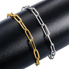 2.5/2.7/4mm Width Paperclip Link Chain bracelet Stainless Steel Gold Color Long Chain Punk For Women Men Jewelry Gift - Image 2