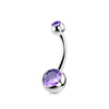 1PC Titanium Crystal Gem Curved Barbell Rings Belly Button Navel Rings Piercings Nombril Ombligo Piercing Charming Jewelry - Image 7