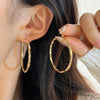 Metal Punk Style Oversized Large Hoop Earrings Twisted Big Circle Round Loop Earrings for Women Exaggerate Party Jewelry Gifts - Image 12
