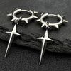 Punk Spike Rivet Hoop Earrings For Women Men Ear Studs Stainless Steel Gothic Hip Hop European and American Earring Jewelry Gift - Image 17