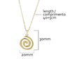 Spiral Swirl Pendant Necklace Stainless Steel Gold Color Women Neck Chain Choker Geometric Jewelry Birthday Gift - Image 5
