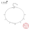 Bohemia Round Ball Star&Moon Pendant Anklets Women Silver Sexy Jewelry Beach Foot Chain Bracelet Gift - Image 1