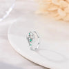 Ring Silver Snake Shape Zircon Ring For Women Girls Jewelry Birthday Anniversary Gifts - Image 3