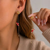 Moving Santa Claus Tassel Dangle Earrings for Women Christmas Tree Snowflake Asymmetric Long Earring Year Jewelry - Image 29