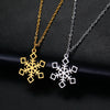 Christmas Snowflake Pendant Necklace for Women Stainless Steel Neck Chain Special Jewelry Gift - Image 3