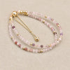 Faceted Sandstone Double Layer Beads Strand Bracelets Bangles Elegant Bohemian Magnetic Women Jewelry - Image 27