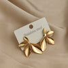 Creative heavy metal leaf starfish stainless steel earrings, and rusty earrings for women, party jewelry - Image 5