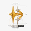 Stainless Steel Y2K Celestial Star Open Rings for Women Men Unique Design Gold Silver Color Adjustable Ring Jewelry - Image 15