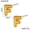 26 Initial Letter Stainless Steel Metal Creative Stud Earring For Women Anti Allergic Ears Jewelry Classic Letter Earring - Image 27
