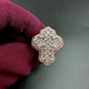 Aokaishen Cross Finger Ring Iced Out Zircon Prong Setting Luxulry Men Hip Hop Jewelry for Gift - Image 6