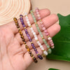 4 mm Beaded Bracelet with Braided Adjustable Cord - Image 2