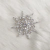 Snowflake Brooches Unisex Simple Rhinestone Brooch Pins For Women Man Jewelry Gifts - Image 5