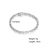 Ladies' Bracelet Stainless Steel Simple Box Chain Oval Chain Welded Chain Stackable Minimalist Adjustable Bracelet Jewelry Gift - Image 12