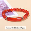 JD Stone Tiger Eye Amethyst Rectangle Bar Charm Bracelet Women Men Stone Powder Crystal Rough Chakra Jewelry - Image 23