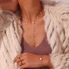 Freshwater Pearl Tassel Y-shaped Clavicle Necklaces Stainless Steel Jewelry On The Neck Accessories For Women - Image 14
