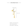 1PC Silver Tassel Chain Eight Pointed Stars Moon Earrings For Women Horse Eye Geometric Zircon Earring - Image 41