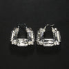 Stonefans Hollow Crystal Large Hoop Earrings Square Lady Accessories Elegant Design Geometric Rhinestone Statement Earrings Prom - Image 6
