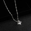 Simple Double Layer Star Moon Charm Necklace Delicate Clavicle Chain Zircon Necklace For Women Jewelry - Image 9