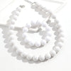 Two-Piece Acrylic Bead Necklace and Bracelet Set with Geometric Shapes - Image 34