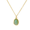 Stone Opal Oval Necklace For Women Stainless Steel Gold Color Oval Stone Pendant Necklace Wedding Aesthetic Jewelry Gift - Image 8